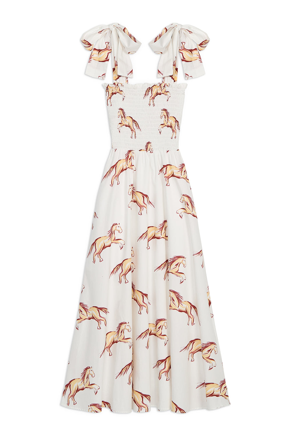 Emma Bow Maxi Dress | Horses