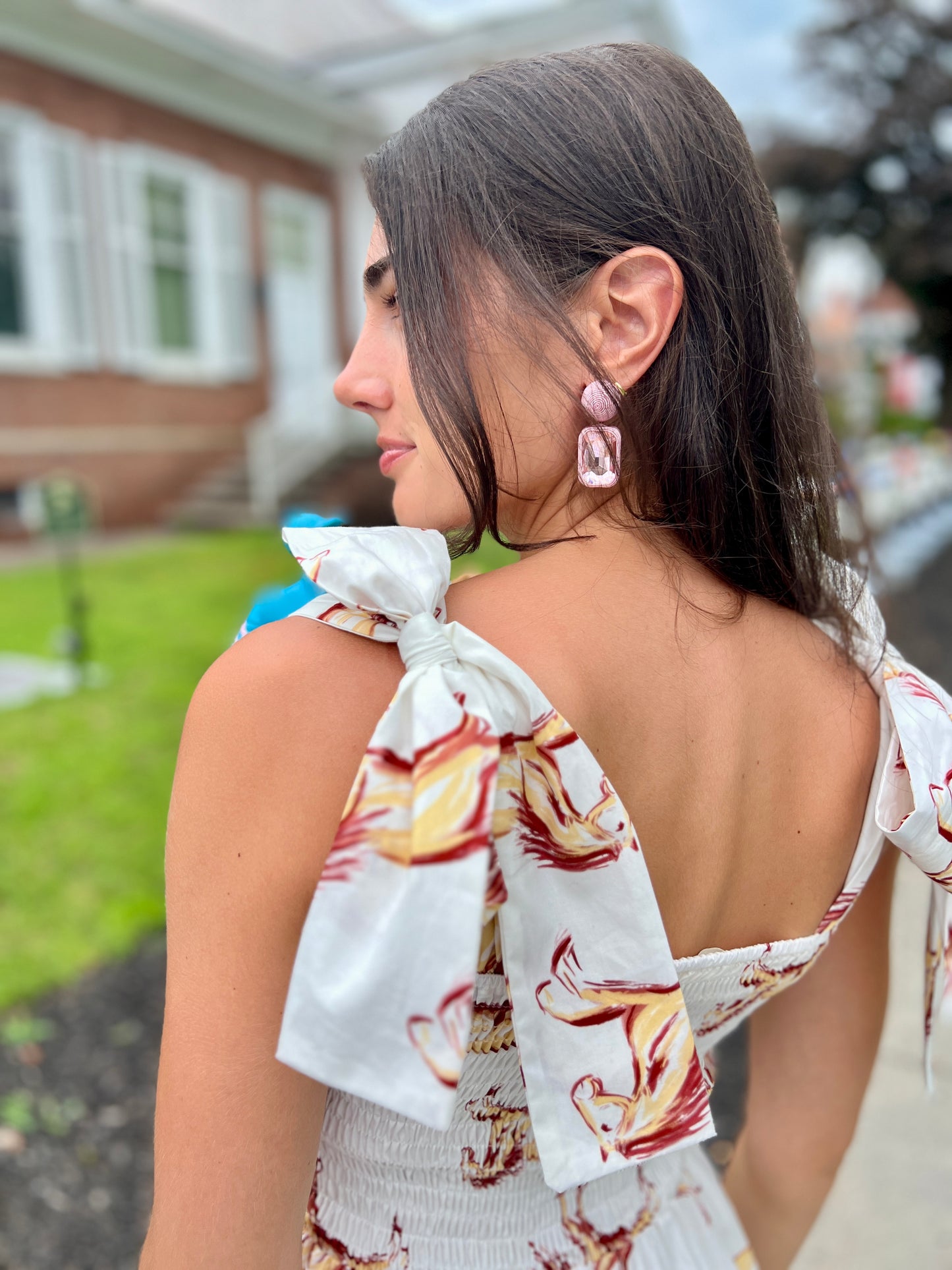 Emma Bow Maxi Dress | Horses