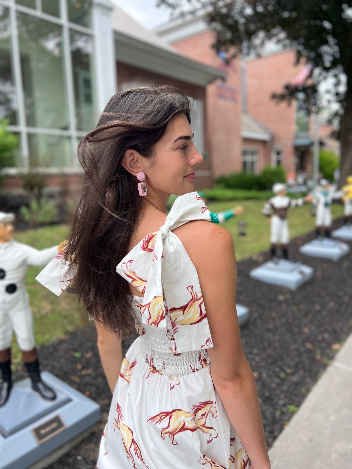 Emma Bow Maxi Dress | Horses