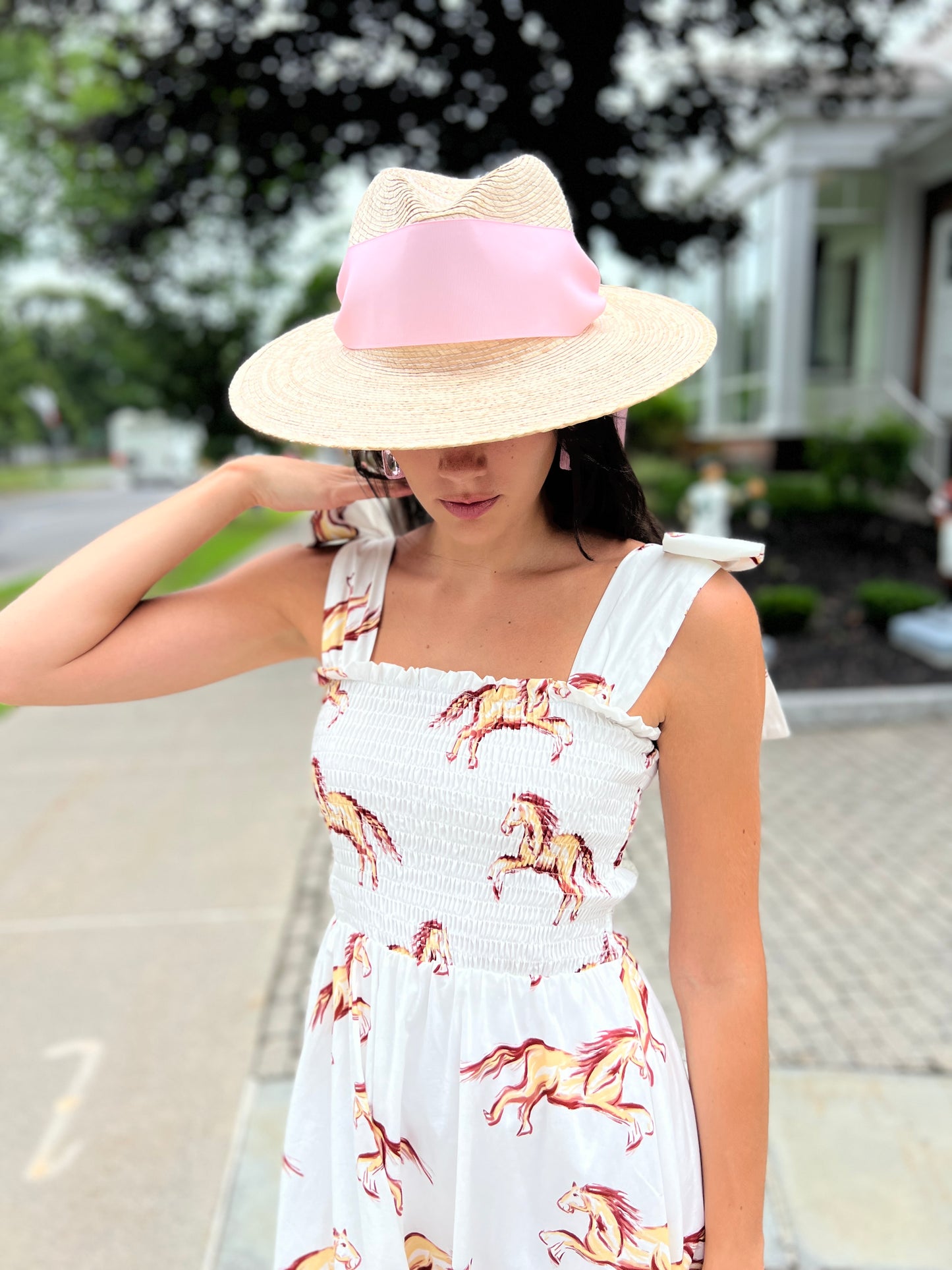 Emma Bow Maxi Dress | Horses