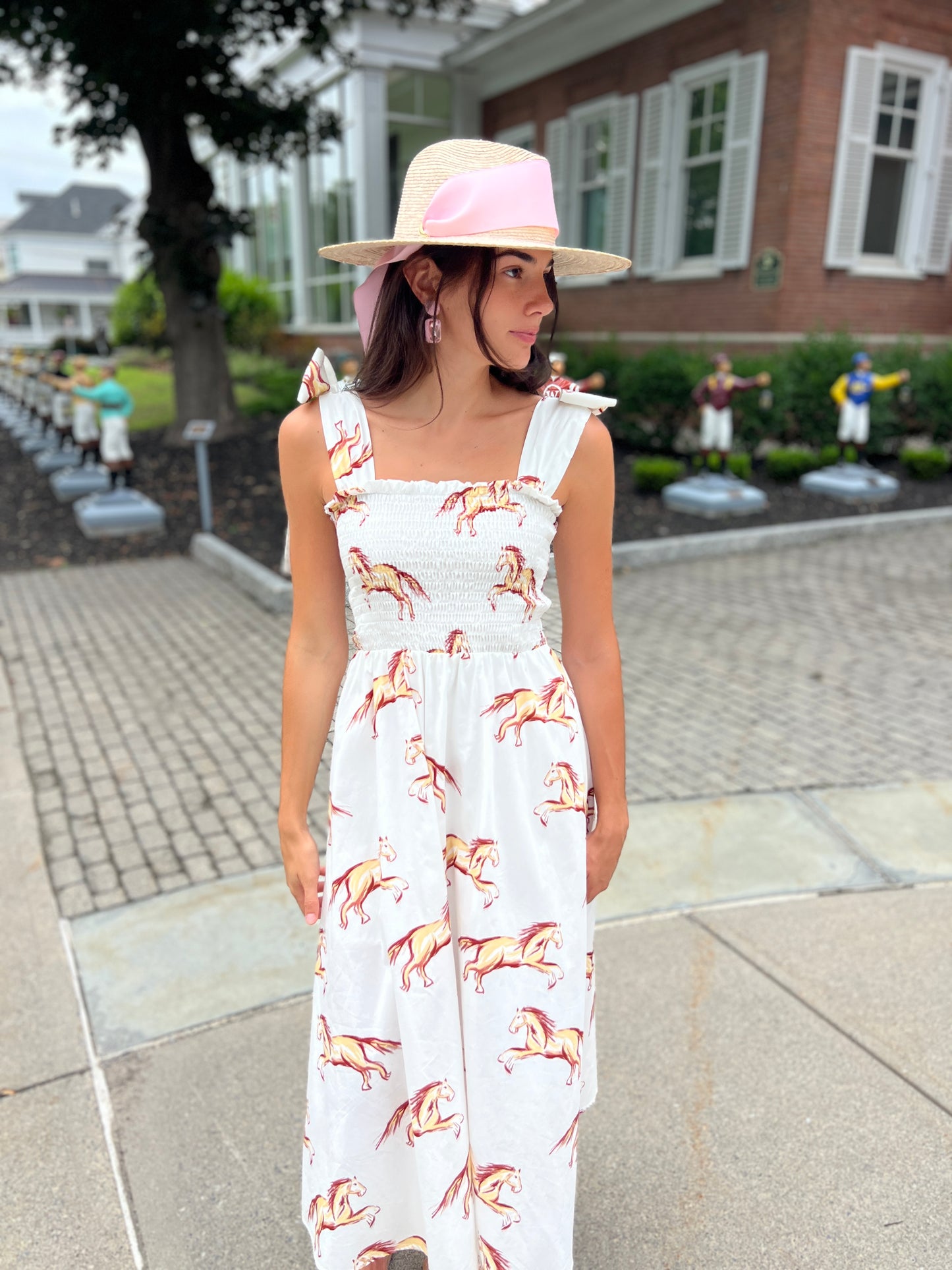 Emma Bow Maxi Dress | Horses