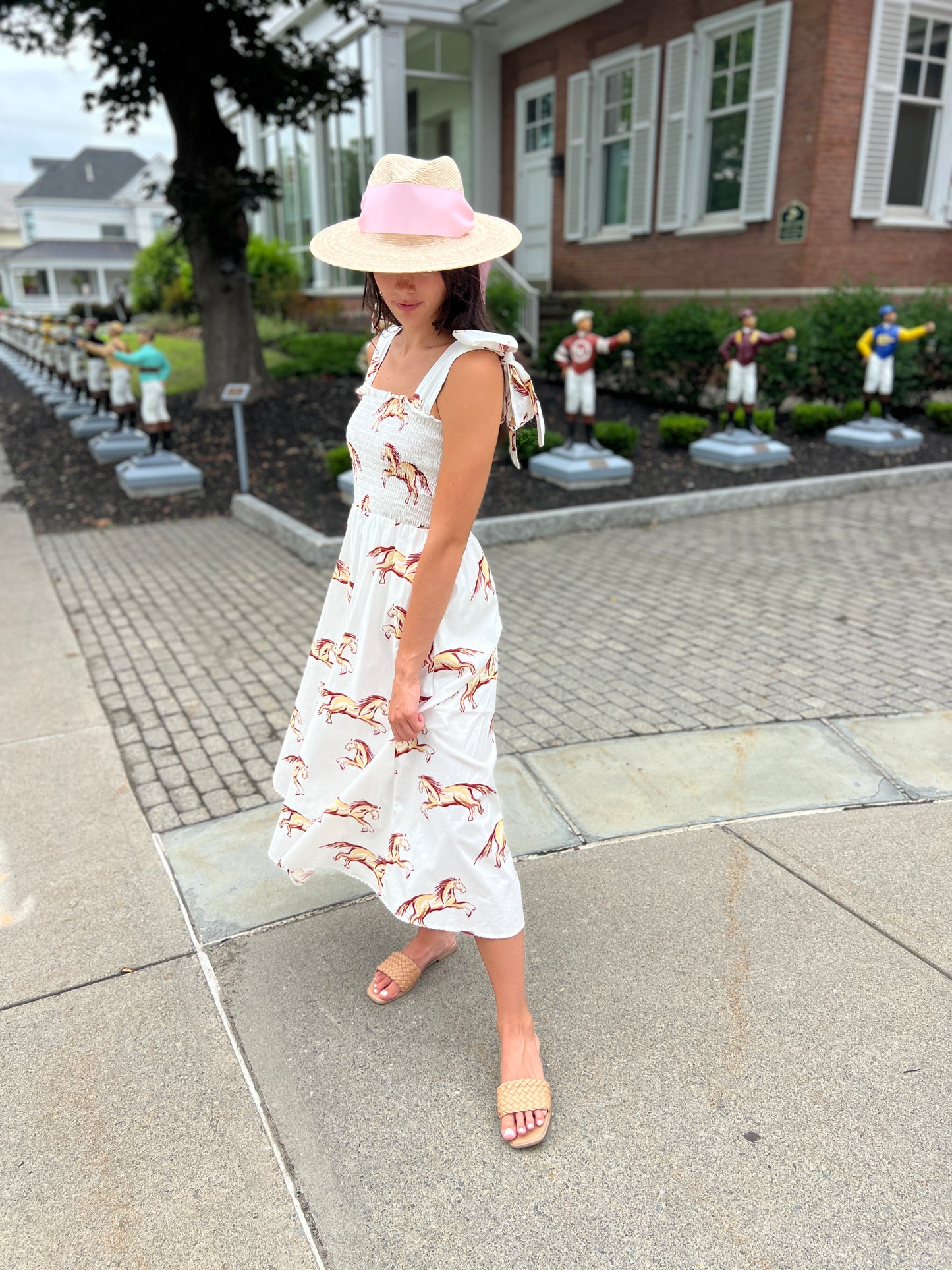 Emma Bow Maxi Dress | Horses
