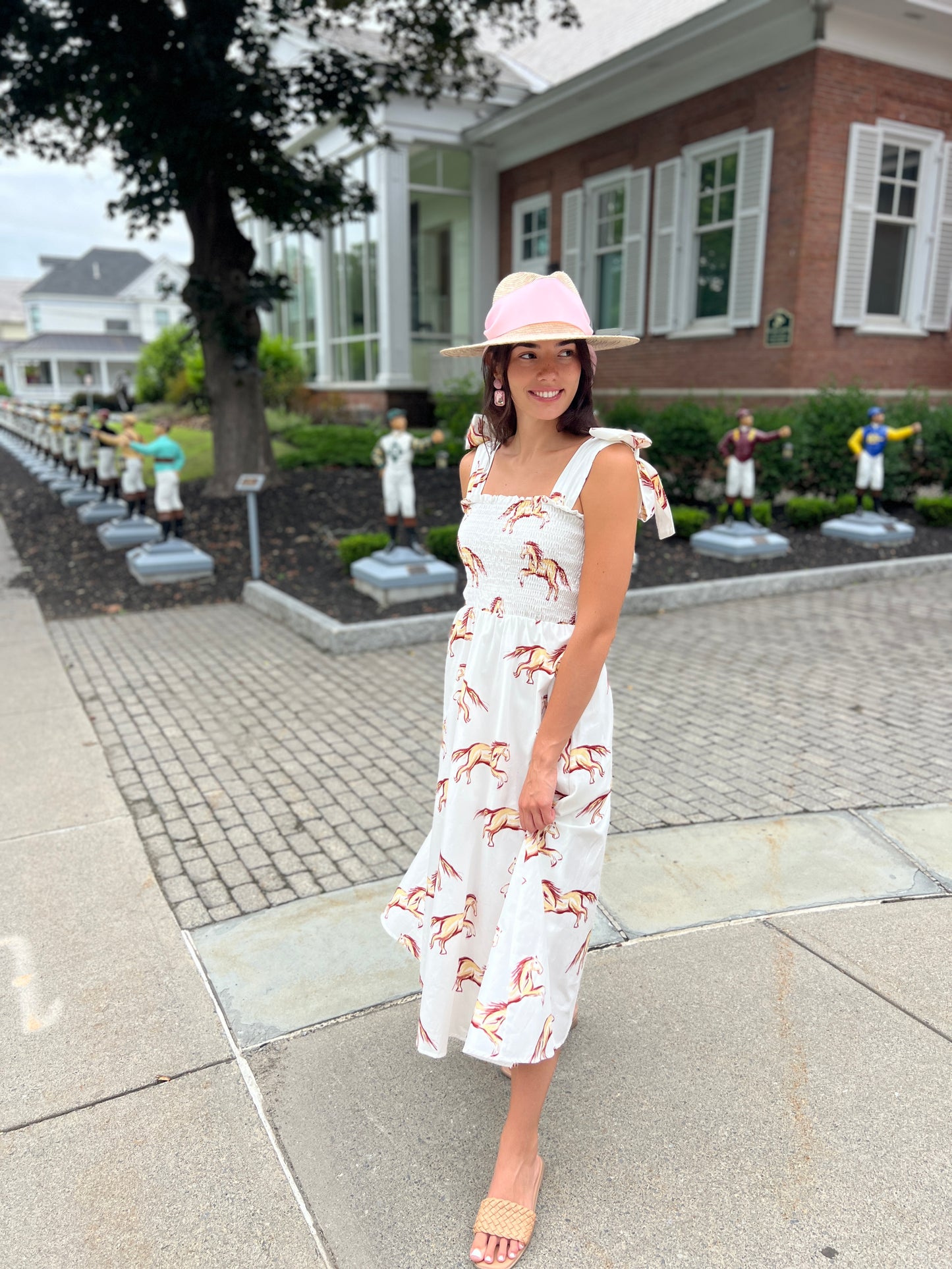 Emma Bow Maxi Dress | Horses
