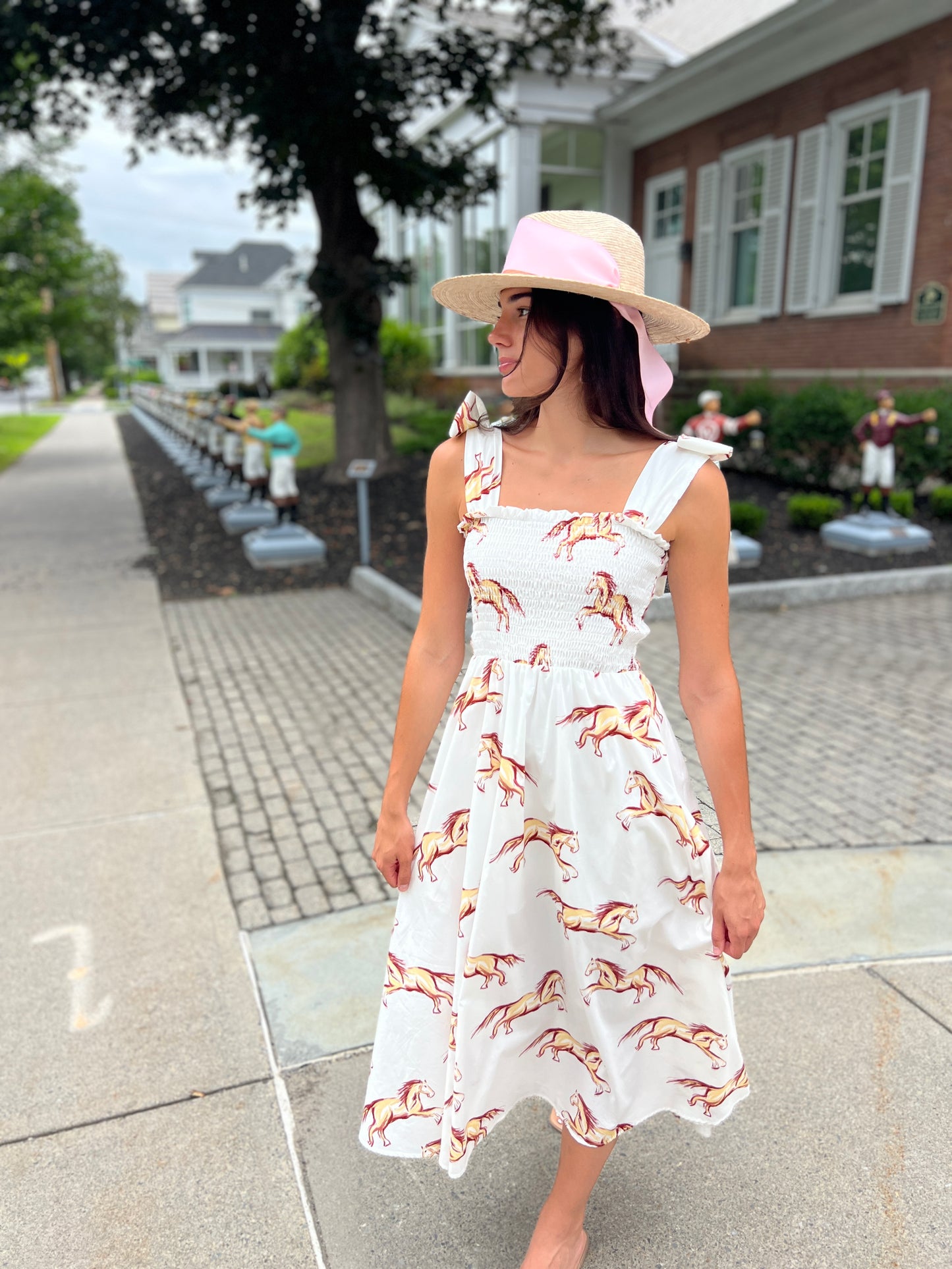 Emma Bow Maxi Dress | Horses