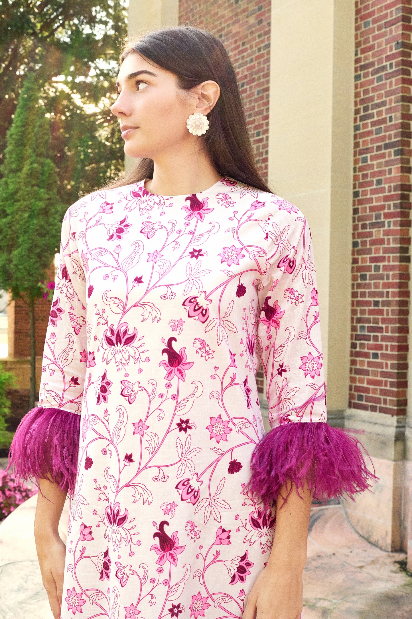 Dolly Feather Kaftan | Mulberry Chintz