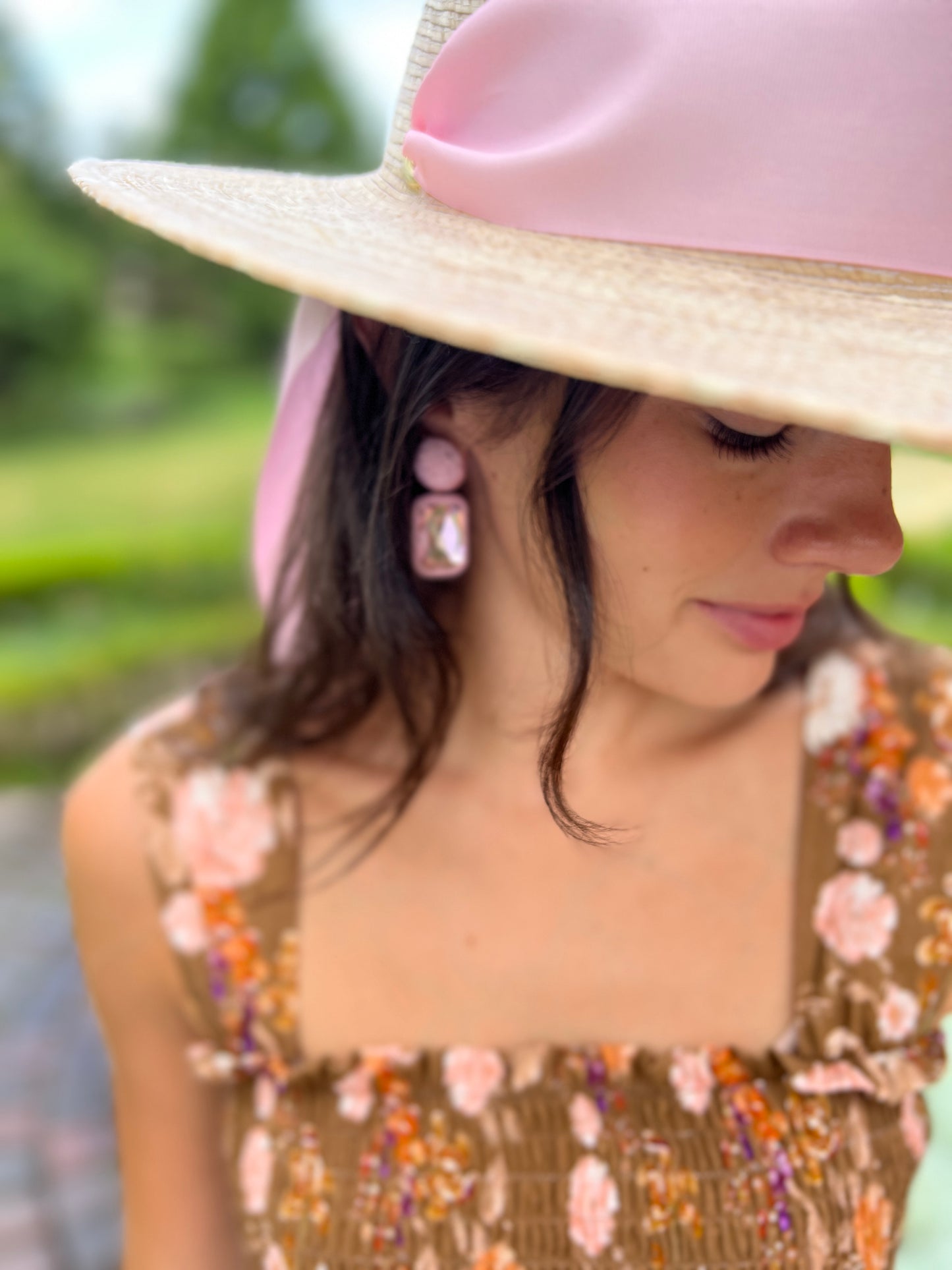 Emma Bow Maxi Dress | Brown Chinoiserie