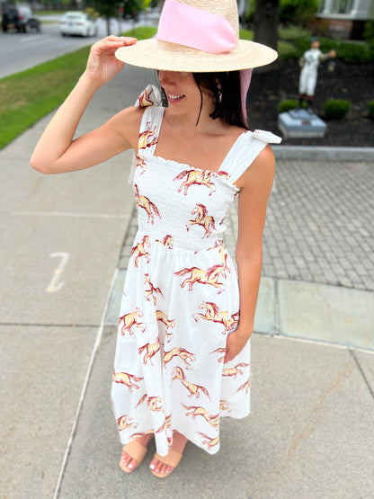 Emma Bow Maxi Dress | Horses