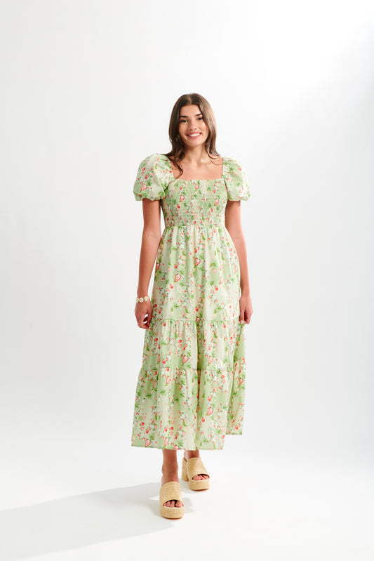 Emma Puff Sleeve Maxi Dress | Strawberry Rococo