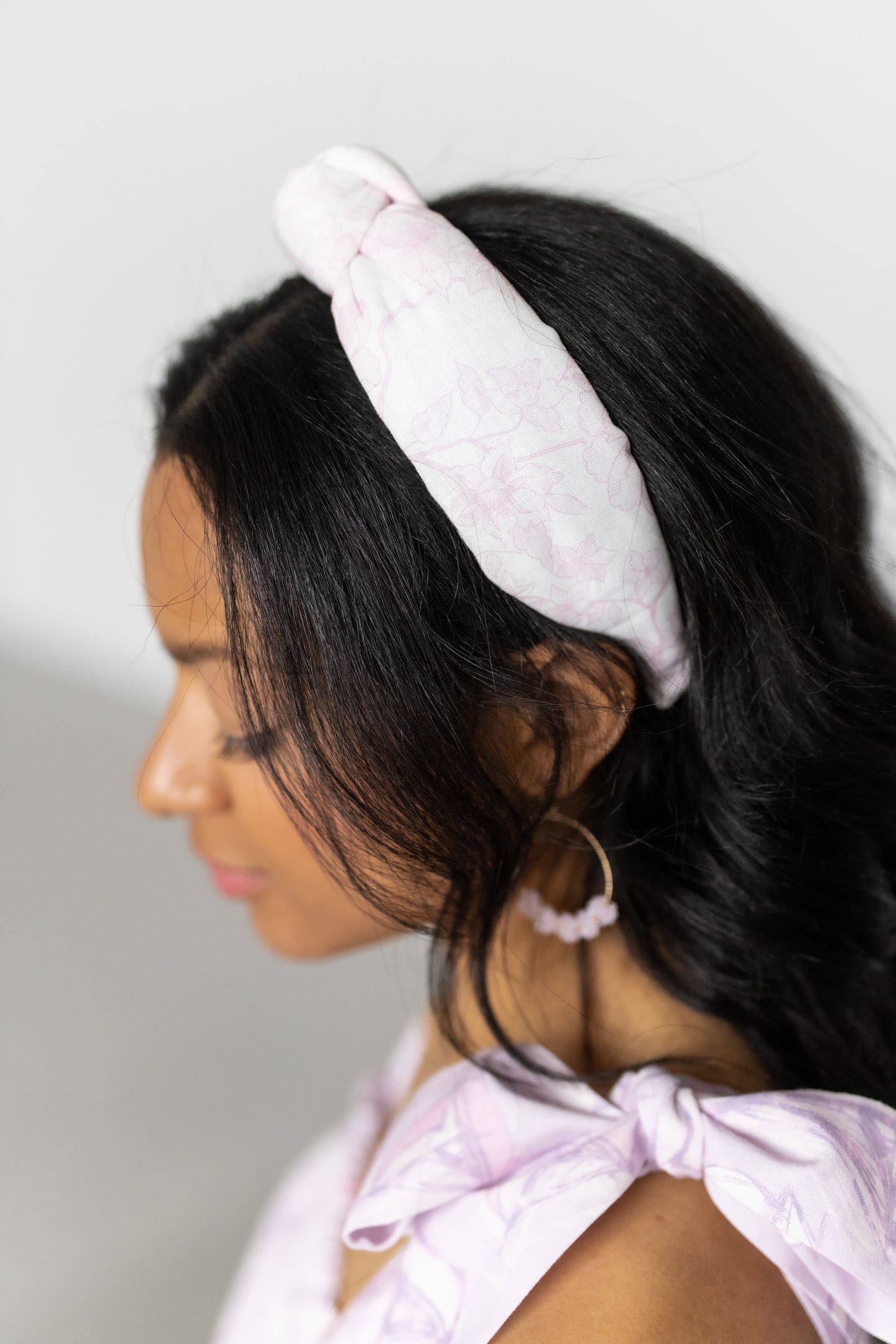 Knot Headband | Pink Floral